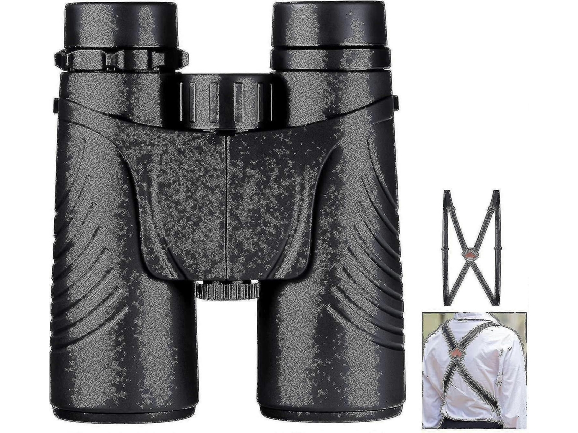 Binoculares Hutact para adultos, binoculares profesionales compactos 10x42 con correa de arnés y Gusshious
