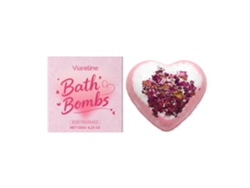 Bomba de baño de corazón de rosa y sales de baño