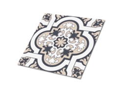 Revestimiento adhesivo para pared Espelharte (9 pcs 30x30 cm - Beige, Decoración de hojas)