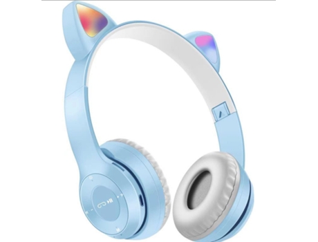 ELKUAIE Auriculares para niños Bluetooth 5.0 Orejas de gato Auriculares estéreo inalámbricos plegables sobre la oreja