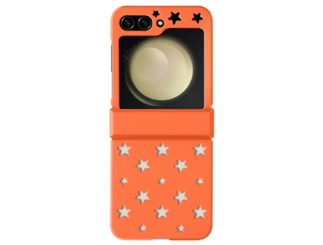 Funda para Samsung Galaxy Z Flip 5 AVIZAR Acrílico Naranja