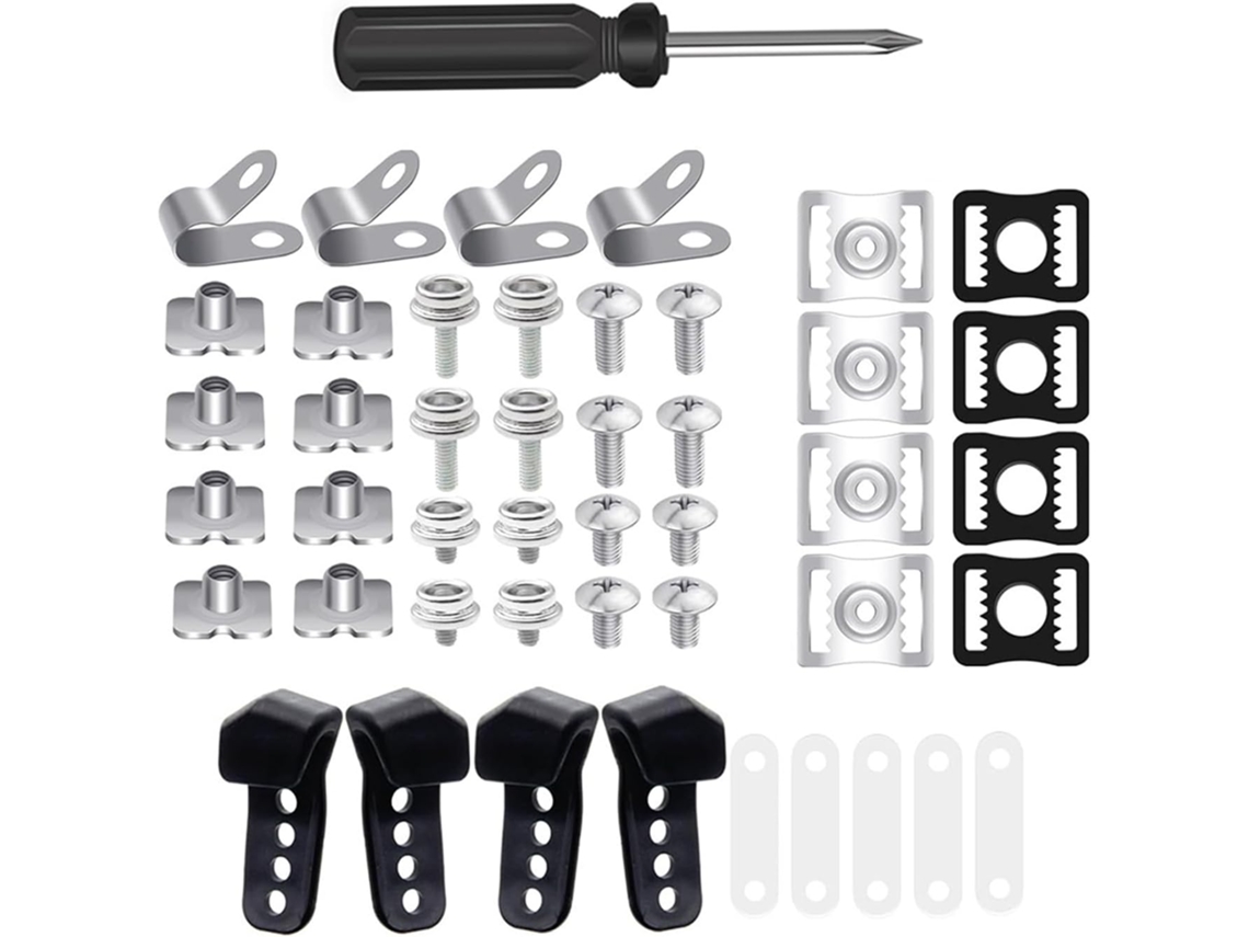 Paquete De 60 Kits De Reparación De Cascos De Fútbol Y Hockey Con Clips De Goma, Tornillos, Tuercas,