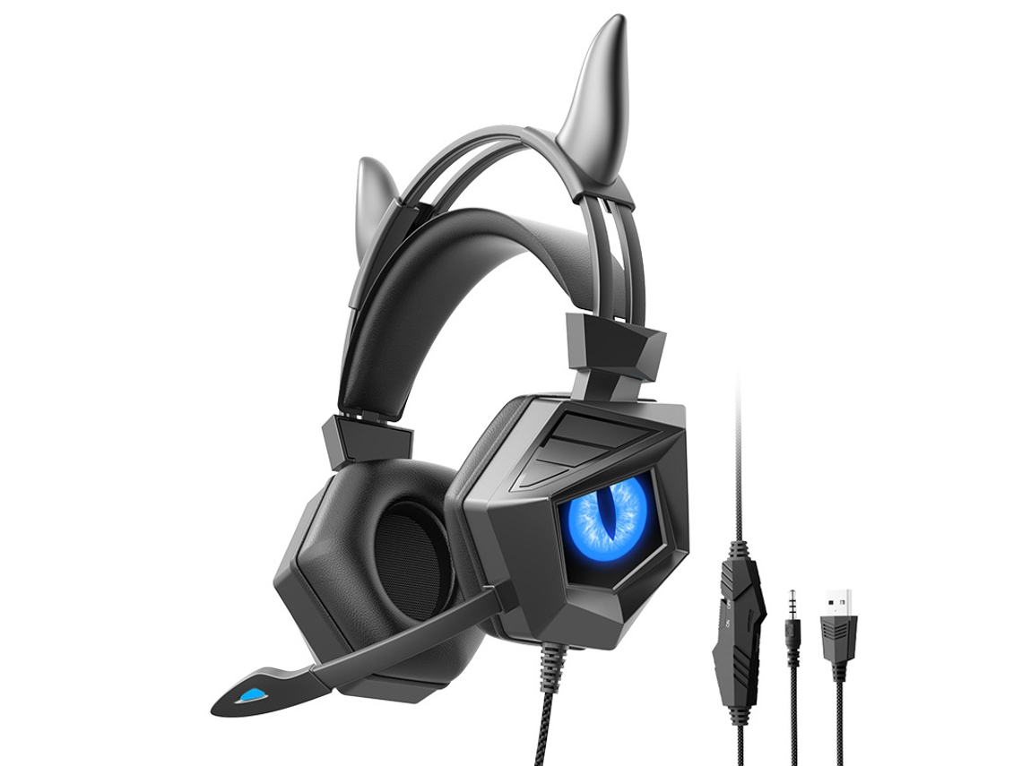 Auriculares Para Juegos Con Cable, Micrófono De Alta Definición Integrado Y Compatibilidad Con Sonido Estéreo 3d.