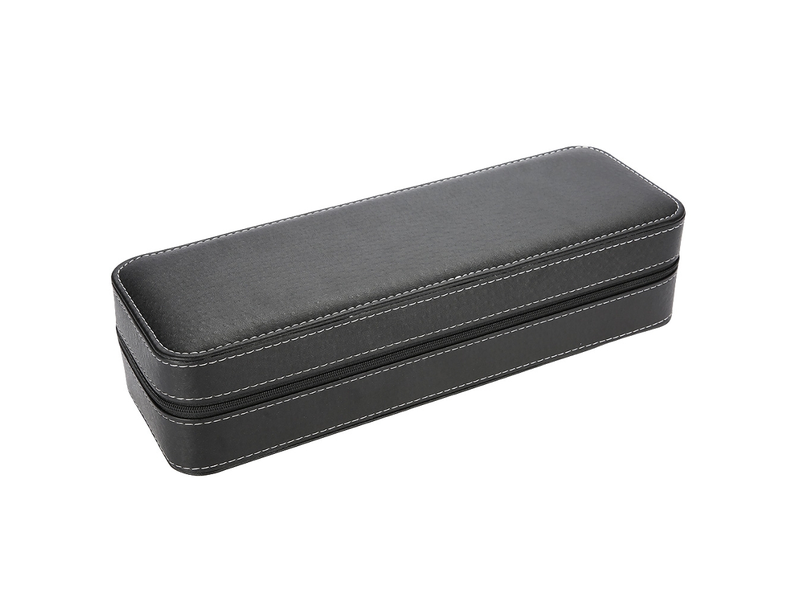 Estuche Para Relojes Con 6 Ranuras, Organizador De Almacenamiento A Prueba De Polvo Con Almohadillas Extraíbles.