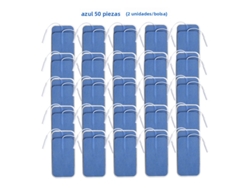 (azul, 50 Piezas, 5x9cm) Parches De Electrodos No Tejidos, 5x9cm, Con Conector De 2mm