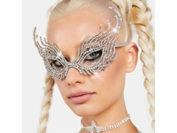 Máscara De Mujer Con Diamantes De Imitación Y Purpurina Para Fiestas De Disfraces, Cumpleaños Y Regalos.