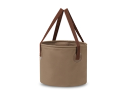 Cubo Plegable De 10 Litros A Prueba De Fugas Para Exteriores, Ideal Para Acampar, Picnics, Lavar Platos Y Pediluvios - Color Café