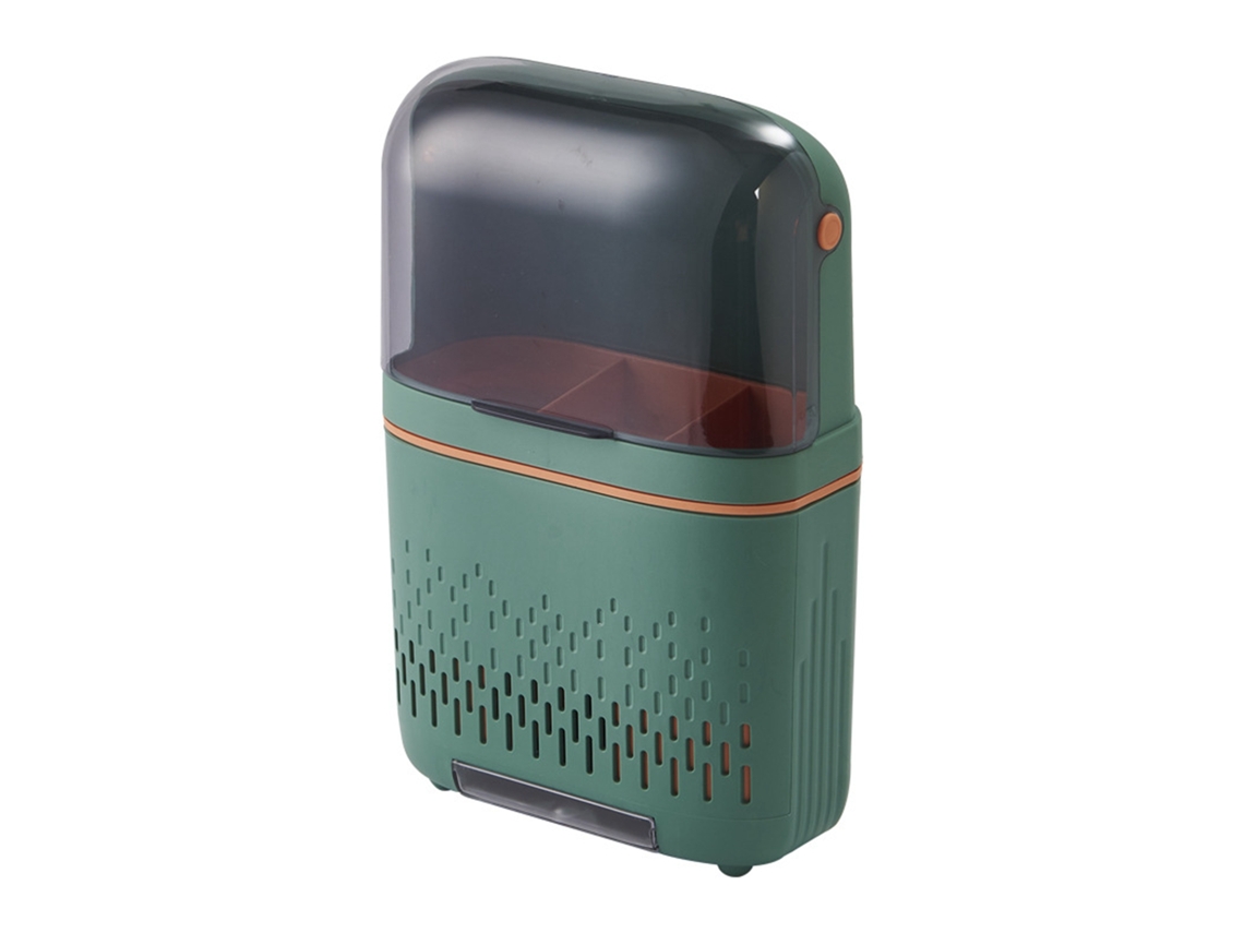 Estantería De Cocina Colgante Impermeable Con Cajón De Drenaje, Almacenamiento Compartimentado, Color Verde.