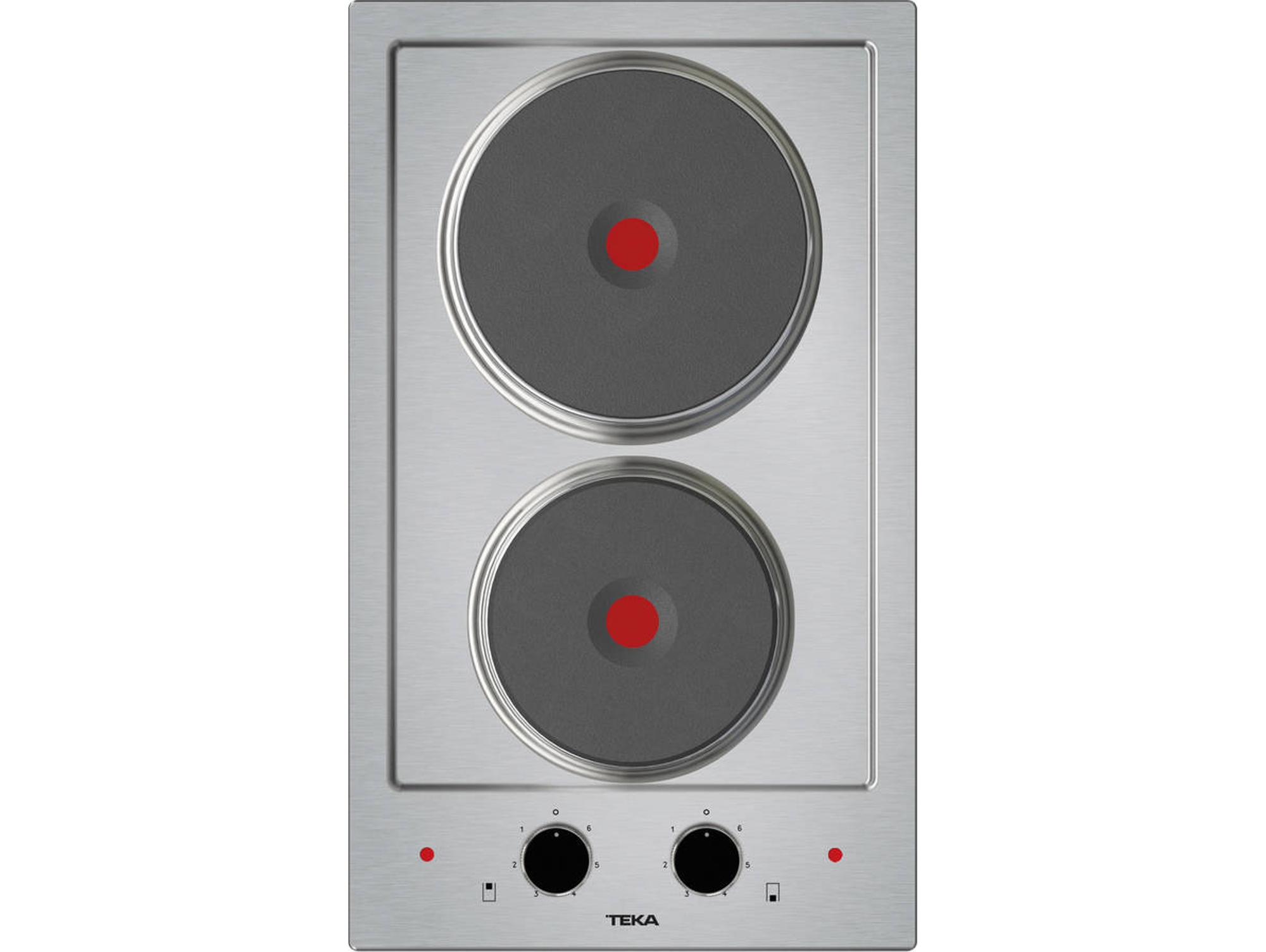 Placa de Discos Eléctricos TEKA EFX 30.1 2P (Eléctrica - 30.5 cm - Inox)