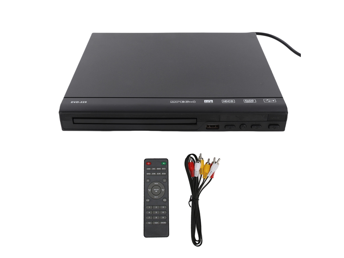 Reproductor De Dvd Mini Hd Con Pal Ntsc Usb 2.0, Control Remoto Y Reproductor De Cd Para Tv Doméstica