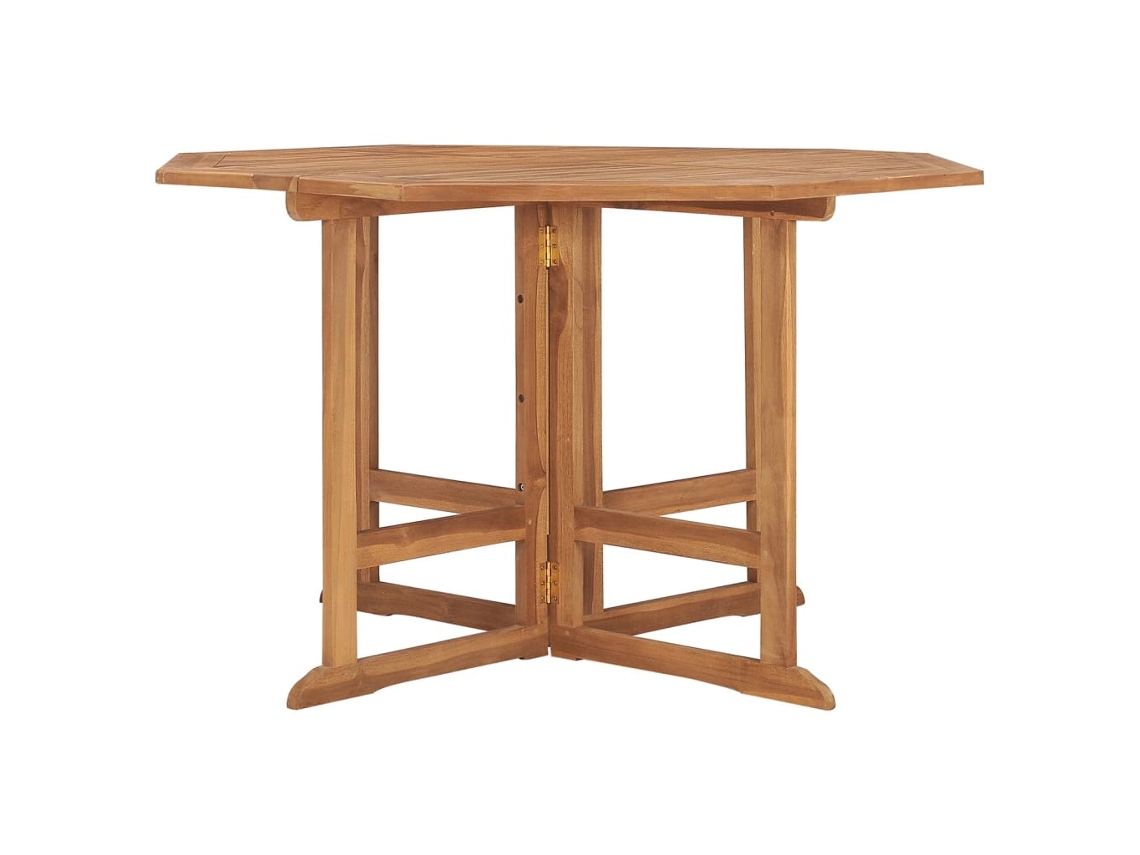 Mesa de comedor de jardín plegable 110x110x75 cm Teca maciza MAISON EXCLUSIVE