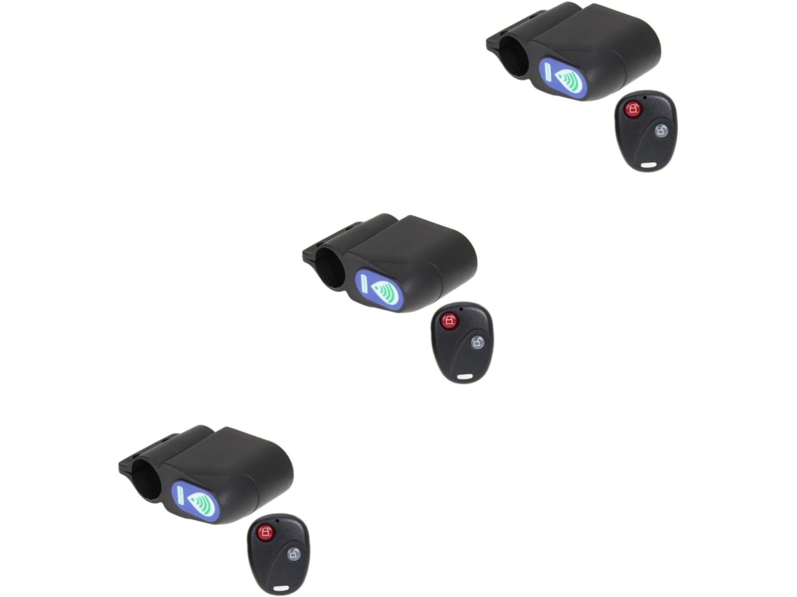 Juego de 3 candados antirrobo inalámbricos para bicicletas y patinetes eléctricos.