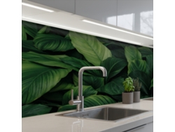 Salpicaderos De Cocina Naturaleza - Tropical - Hojas - Verde 150x60 Cm
