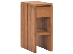 Mesita de Noche 20X35X50 Cm Madera de Teca Maciza