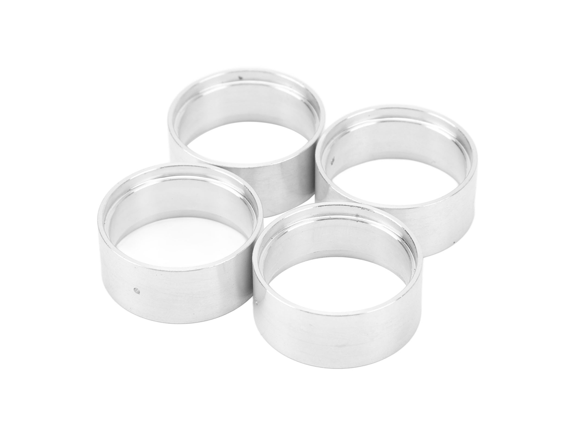 Peças Anel De Bloqueio Interno Leve Rc 1.0 Polegada Roda De Bloqueio Para Axial Scx24 1/24 Prata
