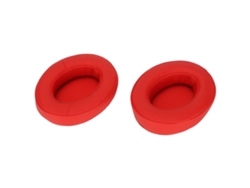 Almohadillas Para Auriculares Brainwavz Hm5, Acolchado Suave Con Aislamiento De Ruido, Repuesto En Piel Proteínica Roja.
