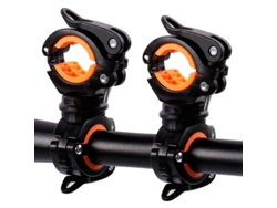 Soporte Para Luz De Bicicleta (paquete De 2), Abrazadera Giratoria De 360°, Ajustable, Diámetro De 18 A 38 Mm, Accesorios De Ciclismo.