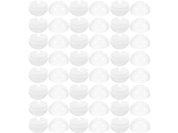 Cápsulas Vacías Para Dispensadores Automáticos, 20 Unidades Blancas Transparentes.