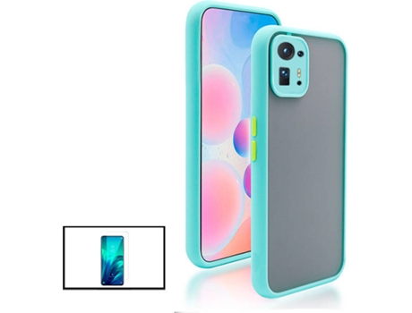 Kit Funda Anti Choque CámaraProtection y Protector 5D Full Cover Xiaomi Mix 4 PHONECARE Azul Claro