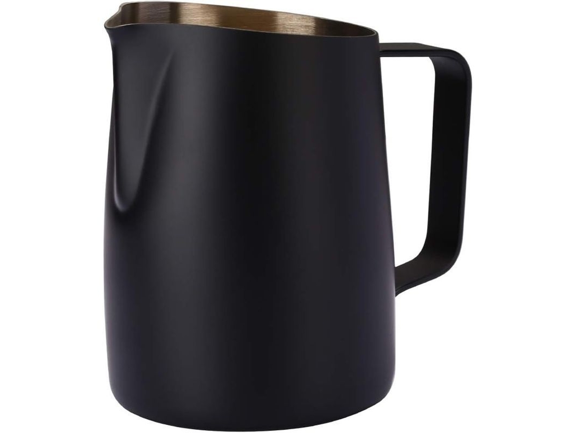 Espumador De Leche Para Espresso, Acero Inoxidable 304, Taza Para Latte Art De 420 Ml, Negro 2025