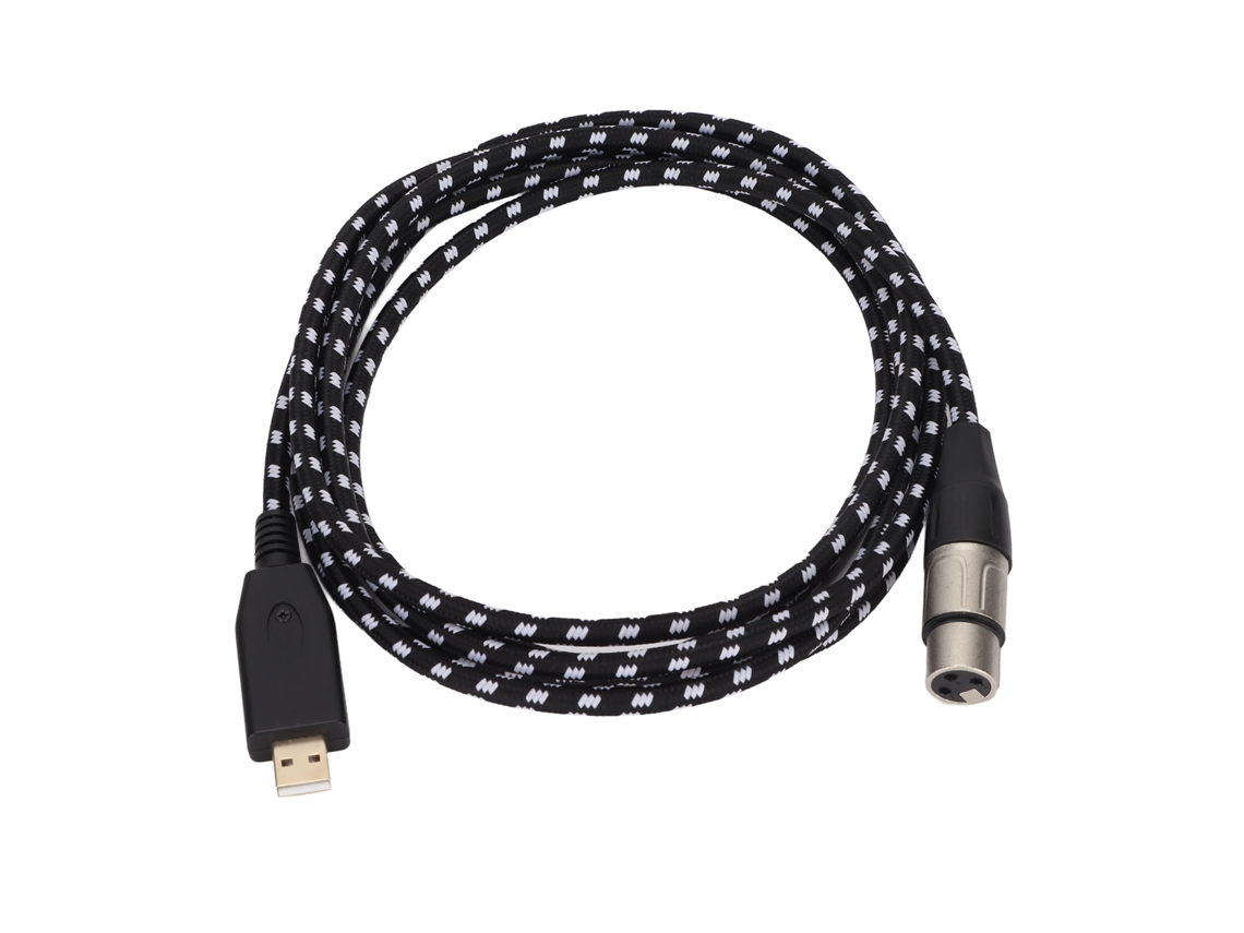 Cable De Micrófono Usb A Xlr Hembra De 3 Pines Para Grabación Y Karaoke 3m/9.8ft