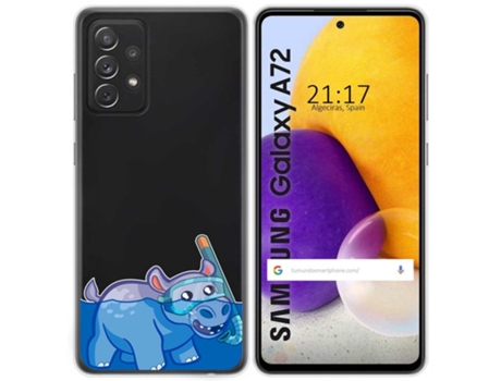 Carcasa Samsung Galaxy A72 TUMUNDOSMARTPHONE Dibujos Transparente Multicolor
