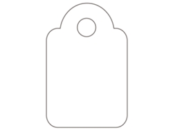 Etiquetas APLI Colgantes (Blanco - 13 X 20 mm)