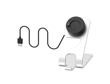 Base de carga metálica magnética giratoria Garmin Vivoactive 3 (plateada)