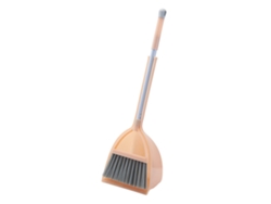 Juego de escoba infantil Baok, escoba pequeña con cerdas suaves, de plástico, juguete para bebés, niños y guarderías, rojo.