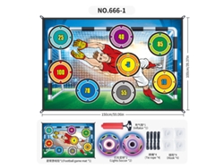Set de entrenamiento de fútbol con zonas de puntuación y 2 balones luminiscentes de colores Chrui (01)