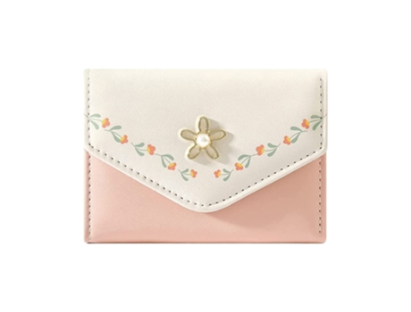 Cartera De Costura Para Mujer, Cartera Moderna Y Sencilla, Rosa. ZMDECQNA
