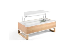 Mesa De Centro Madera Royal MOMMA HOME (Blanco - Melamina -110x60x38 cm)