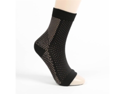 Rebe-medias De Compresión Soothesocks Para Neuropatía Con Soporte De Arco Y Tobillo Alivio Del Dolor Y Protección L Xl Negro Amarillo