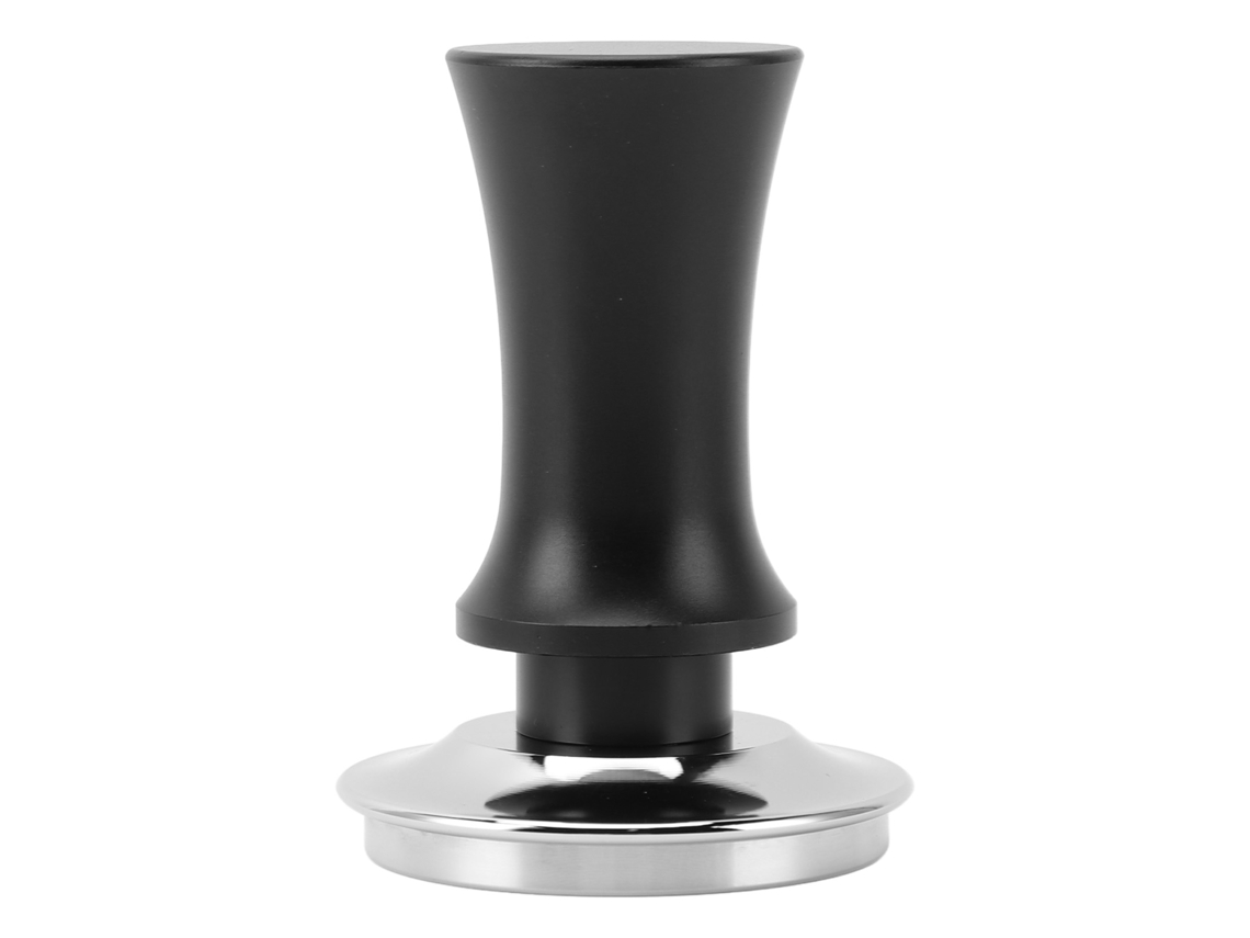 Apisonador de café calibrado de 58 mm con resorte y presión constante de 30 lb sobre base de acero inoxidable Otro