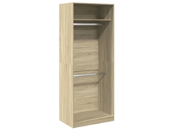 Armario Sonoma MAISON EXCLUSIVE de roble en derivados de la madera, 80x50x200 cm