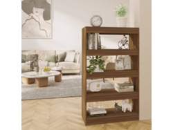 Estantería/Divisoria Aparador 80X30X135 Cm Contrachapado Roble Marrón