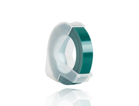 Cinta Adhesiva Plástica Dymo 3D (Color Verde Lago - 6 Mm)