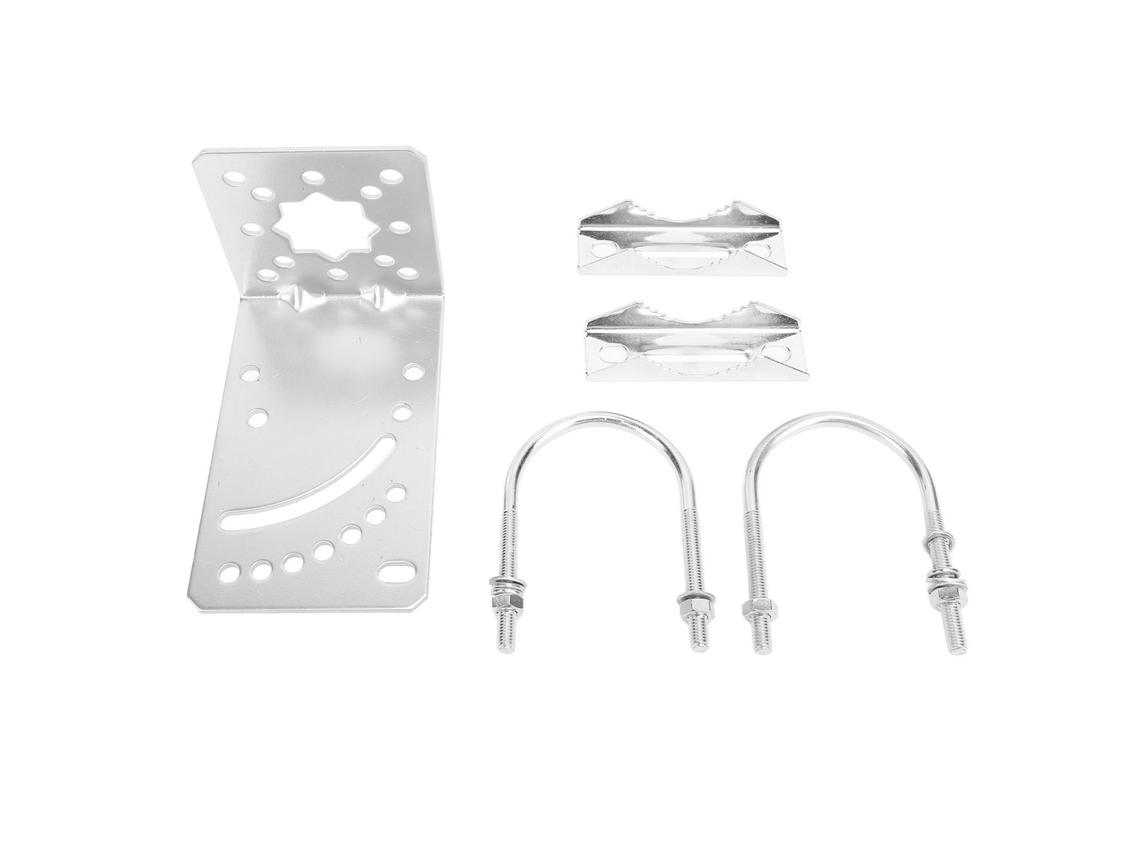 Abrazadera Para Mástil De Antena Con Pernos En U De Ángulo Ajustable, Acero Inoxidable Galvanizado Para Televisión Por Satélite.