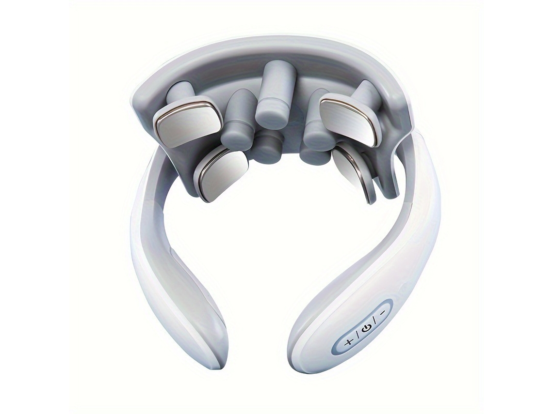 Nuevo masajeador de cuello inteligente blanco con calefacción, eléctrico Sfushos