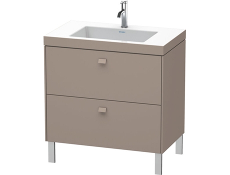 Lavabo para muebles DURAVIT Brioso c-bonded con base de 80,0x48,0 cm 2 extraíbles sin rebosadero con banco para grifos 1 agujero para grifos