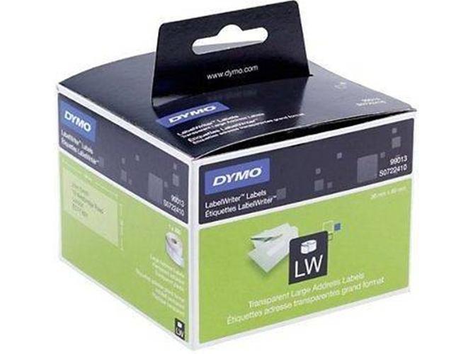 ETIQUETAS DYMO 36X89MM TRANSP