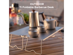 Mesa Plegable Para Barbacoa Ligera Titanium Para Camping, Picnics Y Aventuras Al Aire Libre.