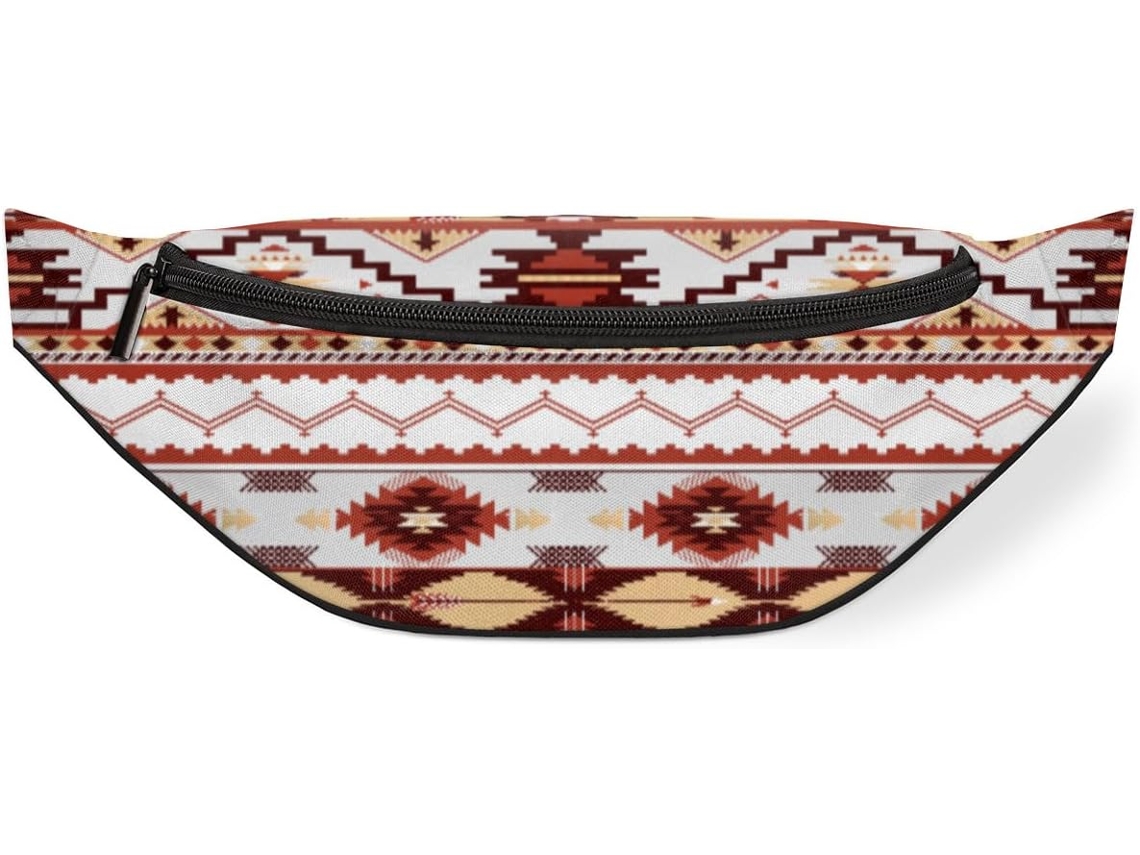 Riñonera Estampado Étnico Tribal Para Hombres Mujeres Niños Niñas Riñonera Deportes Senderismo Running Colo