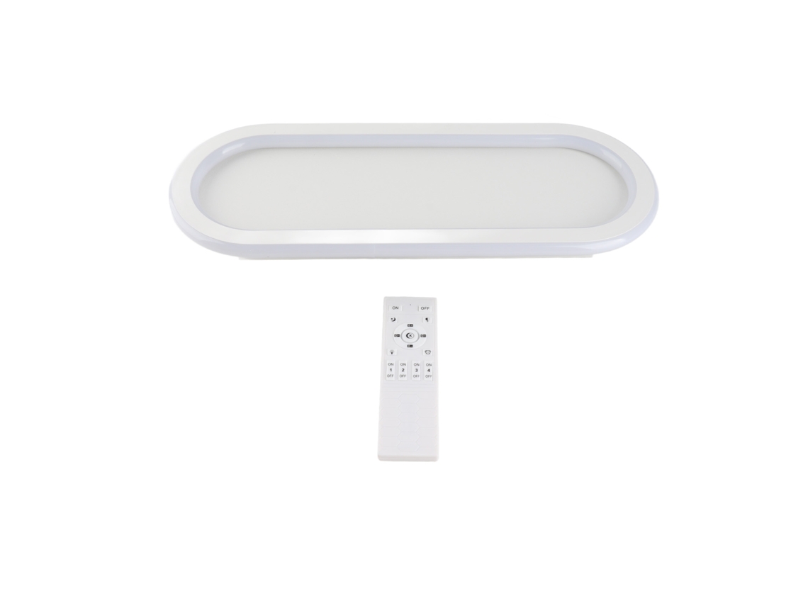Rebe-lámpara De Techo Led Lineal Moderna 3000k-6500k Regulable Con Control Remoto Para Cocina Dormitorio Oficina Pasillo Blanco