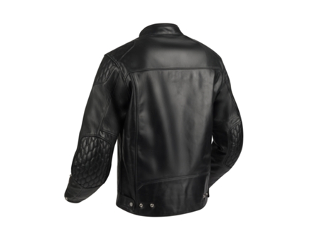 Chaqueta de Hombre para Motociclismo SEGURA Cuero Curtis Piel Negro (M)
