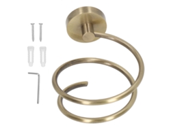Soporte antiguo de acero inoxidable 304 para secador de pelo para baño.