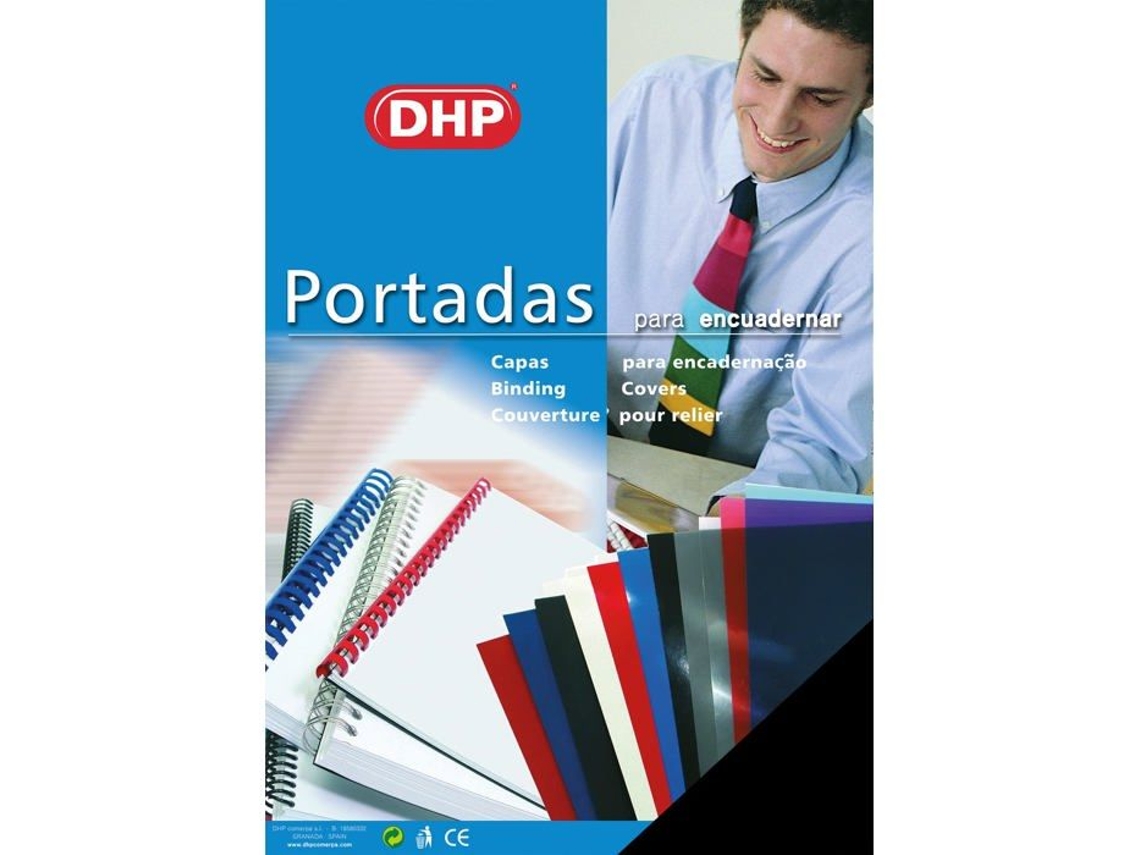 Paquete de 100 tapas de encuadernación Dhp A3 de polipropileno de 0,45 mm, color negro