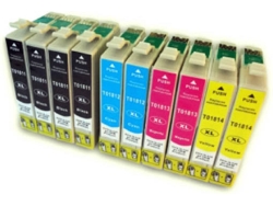 Pack 10 Cartuchos para Epson 18xl (CMYK)