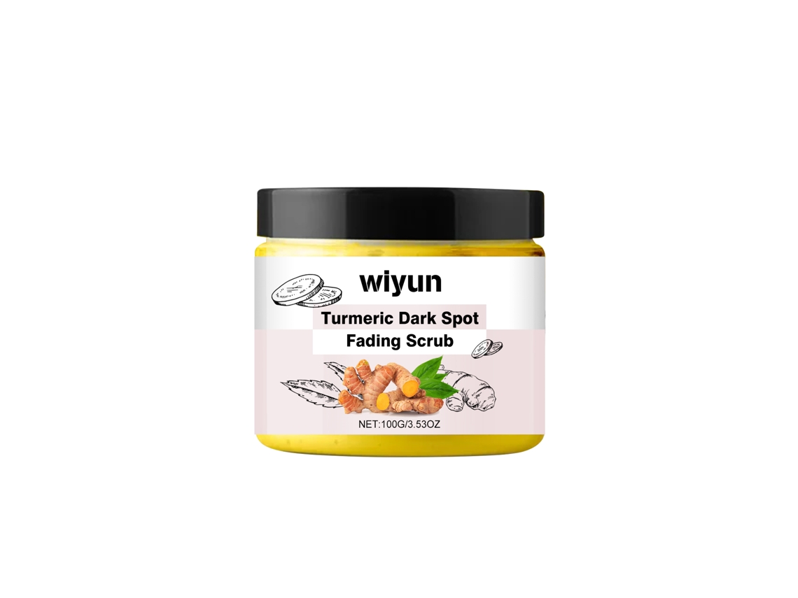 Exfoliante despigmentante con curcumina para imperfecciones faciales