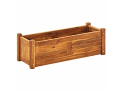 Jardinera VIDAXL Marrón Madera (76x27,6x25 cm)